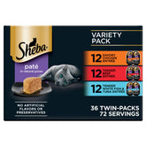 Sheba presentación frontal con multipack que facilita almacenamiento