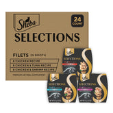 Sheba front packaging showing 24-count cups and branding for easy selection