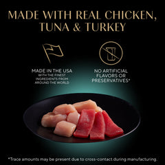Sheba twin serving tray open demonstrating easy peel-and-serve benefit