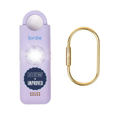 She’s Birdie front view in lavender showing compact alarm and sleek shape for confidence