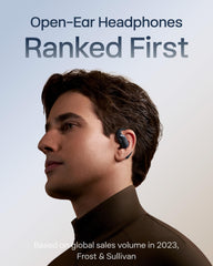 SHOKZ close side profile highlighting nickel-titanium earhook for secure stability