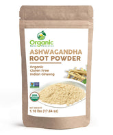 SHOPOSR bolsa al frente mostrando ashwagandha y sello orgánico