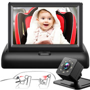Shynerk Baby monitor frontal instalado, visión clara y seguridad