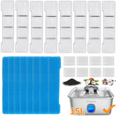 SIBAYS front view of replacement filter pack showing organized sealed pieces and convenience