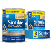 Similac lata frontal mostrando fórmula 360 para confianza al elegir