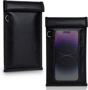 Simket funda frontal mostrando sello y bloqueo de señales