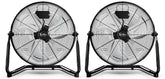 Simple Deluxe vista frontal del ventilador 20" con potente flujo de aire