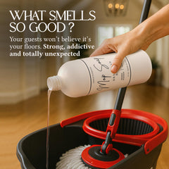 SIMPLE ELEMENTS Mop Soap comparación de tamaño botella para estimar rendimiento
