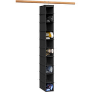 Simple Houseware vista frontal del organizador colgante, maximiza espacio vertical