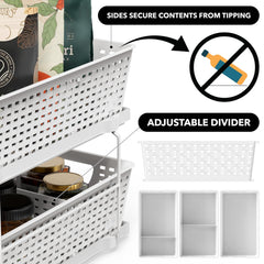 Simple Houseware side profile showing smooth pull-out track for quick access
