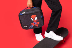 Simple Modern Hadley Spidey closeup of wipe-clean lining for quick spill cleanup