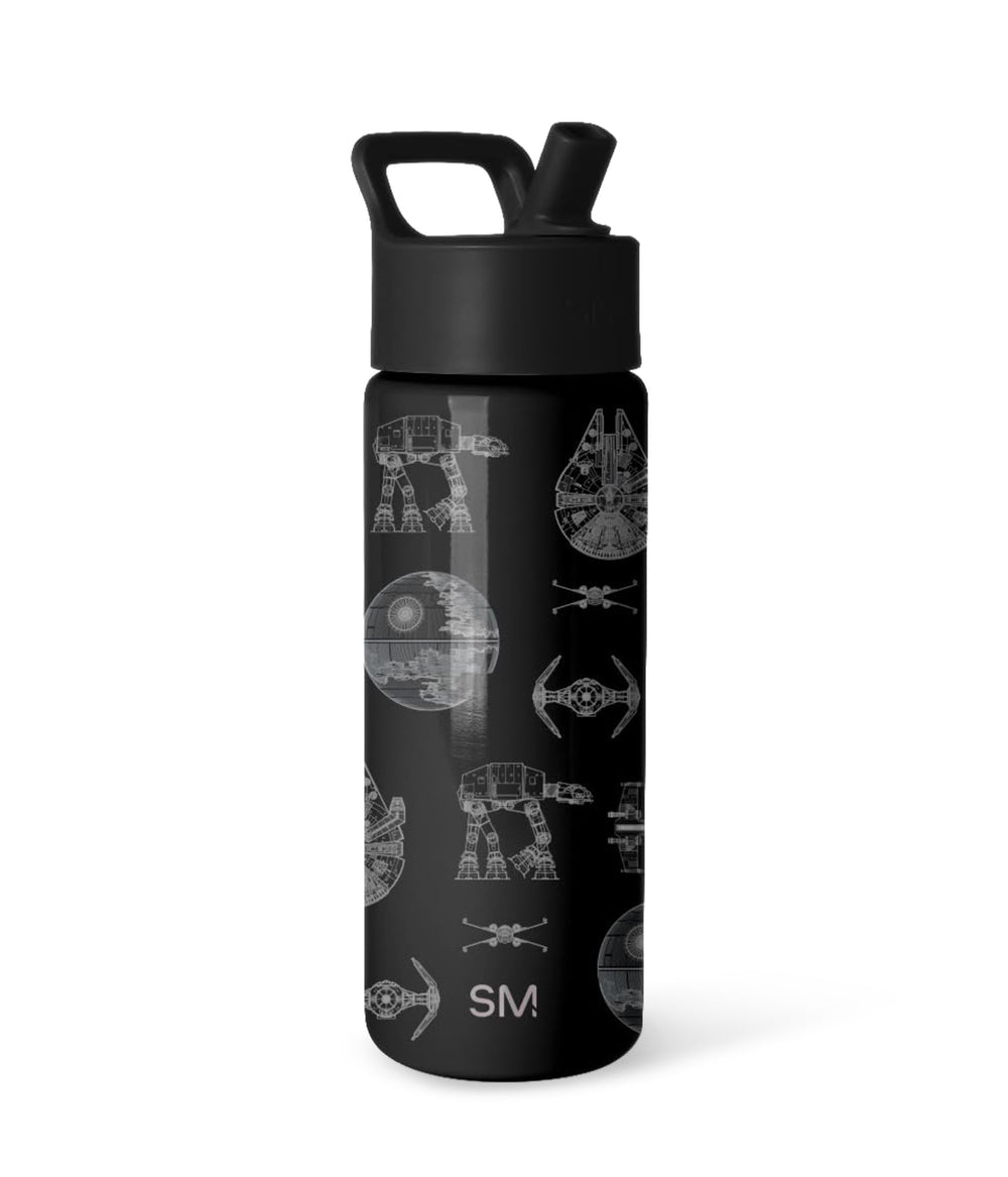 Simple Modern botella Star Wars vista frontal mostrando diseño y tamaño práctico