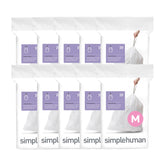 simplehuman pack front showing Code M liners and tidy storage benefit