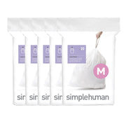 simplehuman front packaging showing Code M quick-dispense convenience