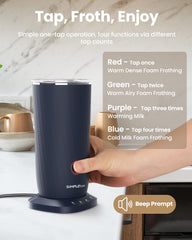 SIMPLETASTE espuma cremosa detalle, muestra textura densa y uniforme