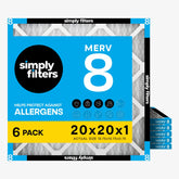 Simply front packaging six-pack showing product and value