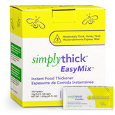 Simply Thick front packaging showing 100-count packets and clear labeling, ensures convenient dosing