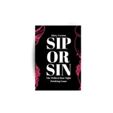 Generic sip or sin front packaging showing bold design and gifting appeal
