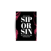 Generic sip or sin front packaging showing bold design and gifting appeal
