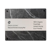 Siren Stone front view slate mat showing clean, quick-drying surface benefit