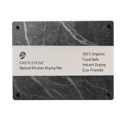 Siren Stone front view slate mat showing clean, quick-drying surface benefit