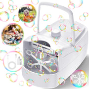Sizonjoy front view bubble machine showing compact design and easy controls