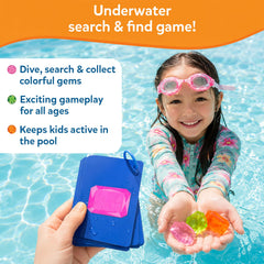 Skillmatics gemas coloridas esparcidas que facilitan la búsqueda bajo agua