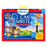 Skillmatics PAW Patrol front packaging showing contents and learning benefits
