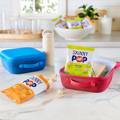 close-up of popped kernels highlighting SkinnyPop light crunchy texture and whole grain quality
