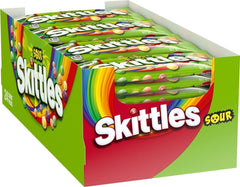 Skittles pack frontal mostrando paquetes individuales y conveniencia de compartir