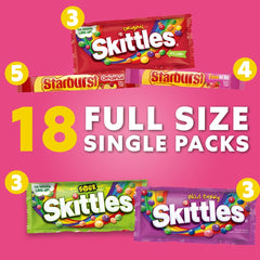 Mezcla de SKITTLES y STARBURST en un bol ideal para compartir
