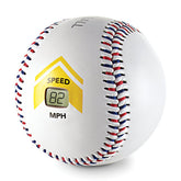 SKLZ Bullet Ball front view showing regulation baseball look and accurate sensor