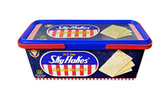 Skyflakes primer plano textura crujiente que resalta frescura