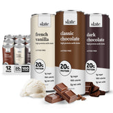 Slate lata frente del pack Core Variety Pack mostrando 3 sabores y conveniencia