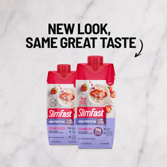 SlimFast primer plano de textura cremosa que facilita consumo agradable