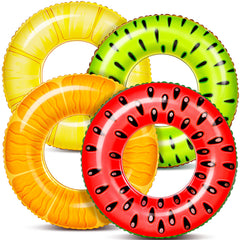 Sloosh pack frontal mostrando los cuatro flotadores frutales, divertido y colorido