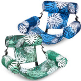 Sloosh vista frontal de la silla con estampado hojas tropicales, comodidad visible