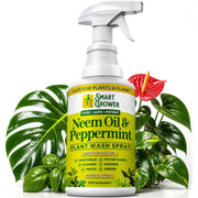 Smart Grower envase frontal de Neem Oil con menta, presentación clara y tamaño