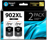 Smart Ink 902XL frontal del paquete mostrando dos cartuchos y compatibilidad