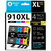 Smart Ink embalaje frontal 910XL mostrando compatibilidad y ahorro