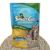 SmartCat front packaging 20 lb bag showing brand and unscented benefit