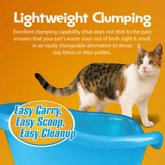 SmartCat in a litter box illustrating low tracking and clean box benefit