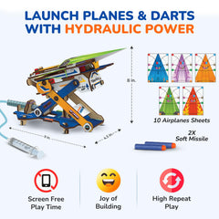 Smartivity aeroplano siendo lanzado para demostración de diversión activa