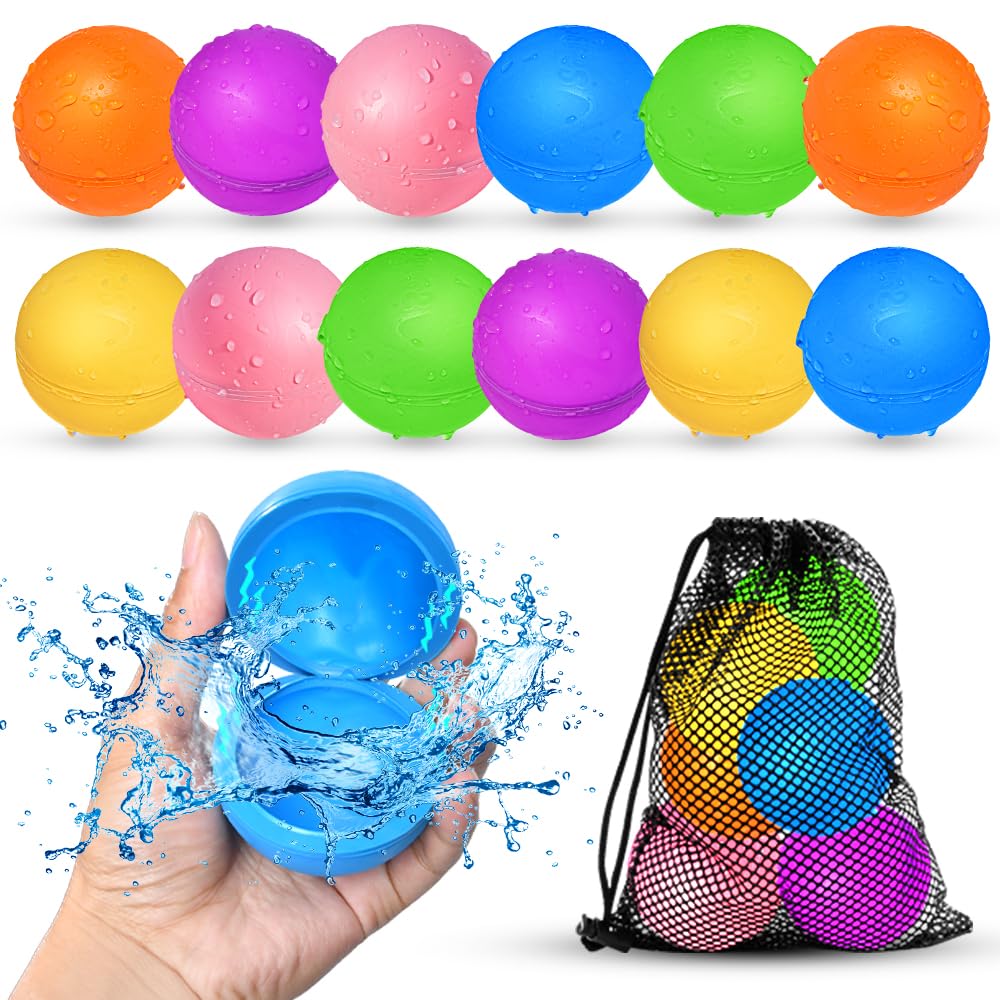 Smirodi frente del embalaje mostrando set de 12 globos reutilizables y beneficio de juego rápido