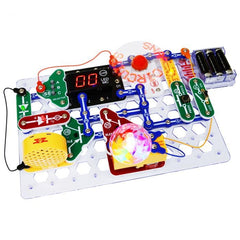 Snap Circuits microcontrolador interno en funcionamiento, juegos interactivos