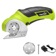 SnapFresh vista frontal del cortador verde con diseño compacto y control seguro