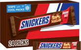 Snickers front packaging showing share-size twin packs and brand appeal