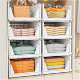 SNSLXH front view of five-pack organizers shows neat, modular storage and tidy appearance