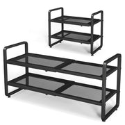 SNTD zapatero frontal negro mostrando orden y capacidad