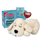 Snuggle Puppie front view cream medium calming plush for easier crate training